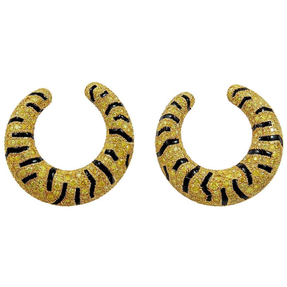 Cartier panther earrings
