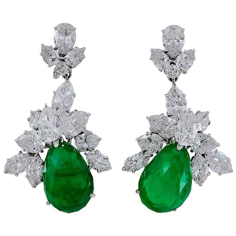 consign emerald earrings